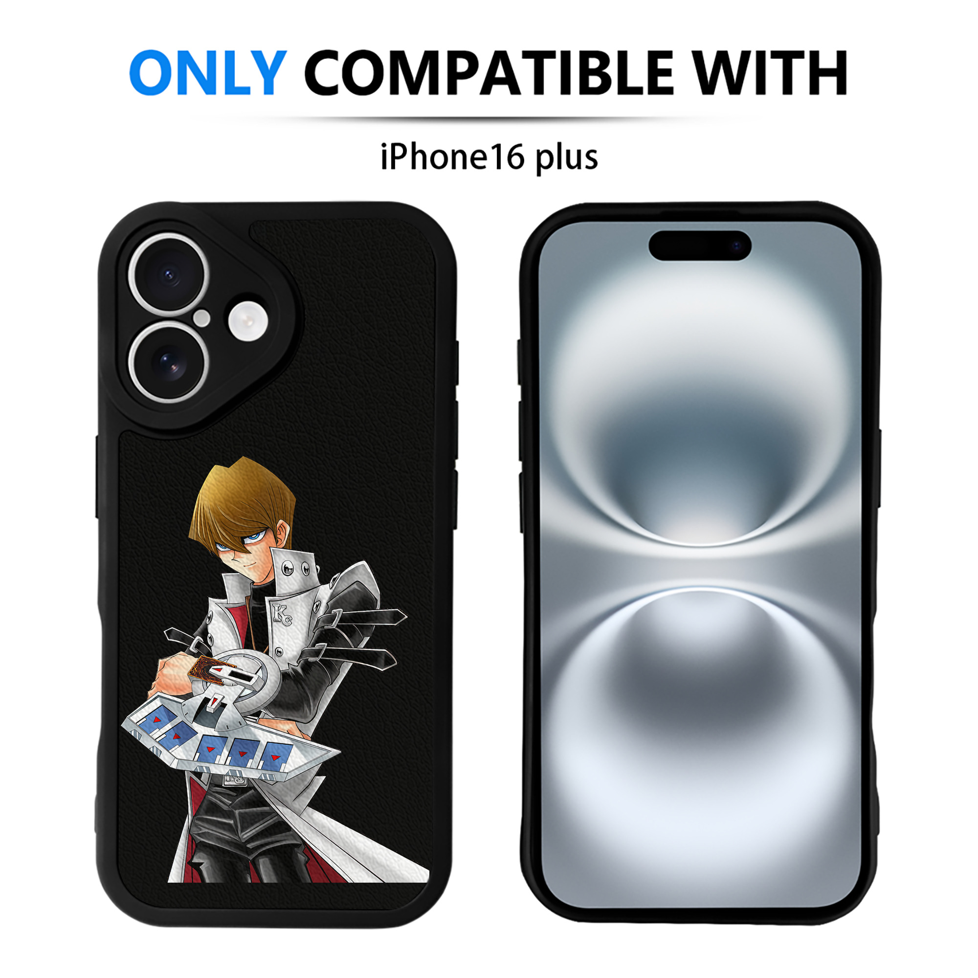遊☆戯☆王 Yu-Gi-Oh! 【iPhone 16シリーズ対応】シリコンスマホケース（レザー調） 材質：シリコン
